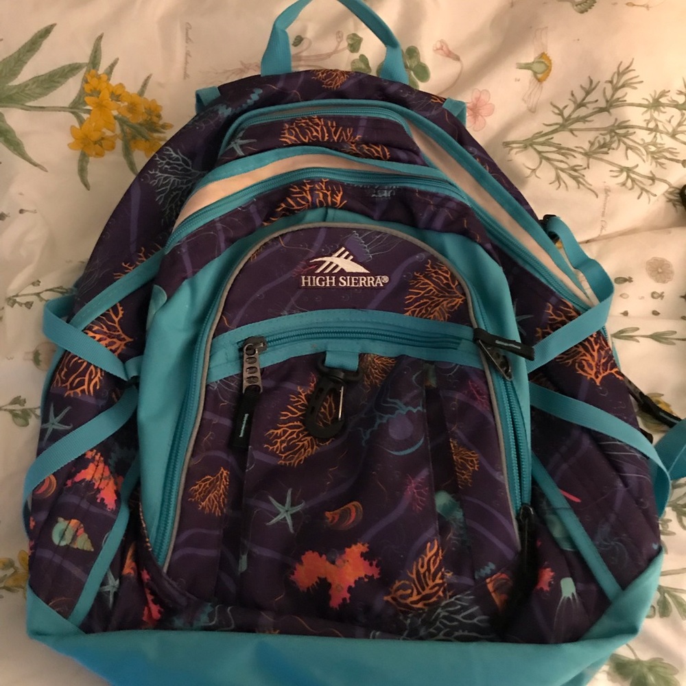 Ocean Print Backpack